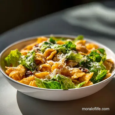 Caesar Pasta Salad Recipe in 25 Minutes Recipe Card