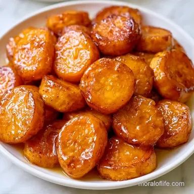 Candied Sweet Potatoes for 8 Servings Recipe Card