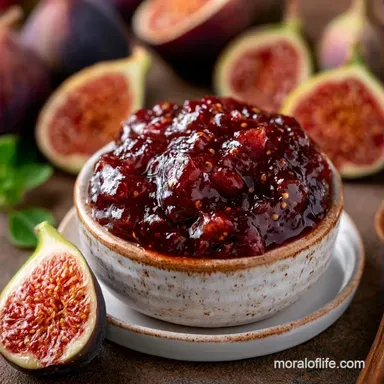 Canned Fig Jam Recipe for 5 Jars Recipe Card