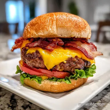Cheeseburger Meatloaf with Pickles & Bacon Recipe Card