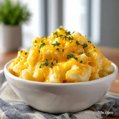 Cheesy Potatoes Slow Cooker Recipe Recipe Card