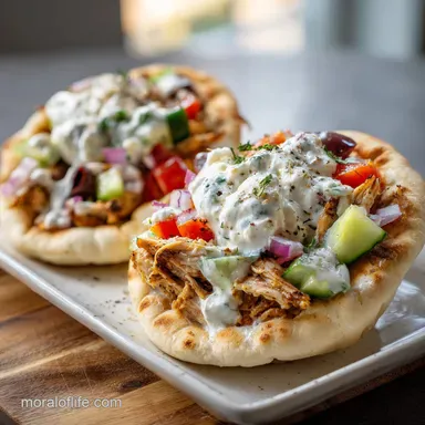 Chicken Meatball Pitas for 4 Servings