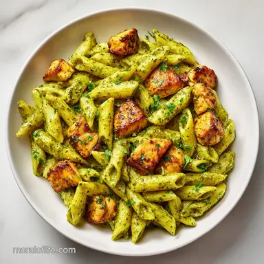Chicken Pesto Pasta: Creamy One Pan Dinner in 30 Minutes Recipe Card