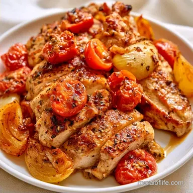Chicken Thighs Tomatoes in 45 Minutes