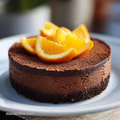 Chocolate Orange Cheesecake for 12 Servings Recipe Card