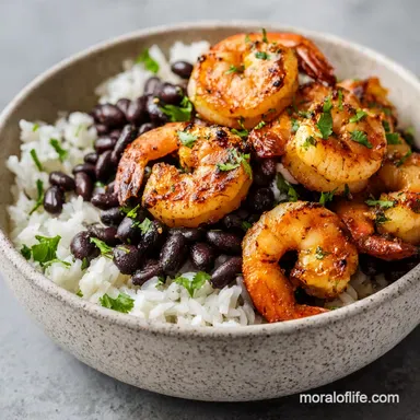 Cilantro Lime Shrimp Bowl in 30 Minutes Recipe Card