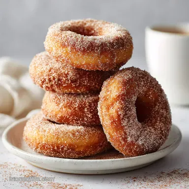 Cinnamon Sugar Donuts: Crispy Baked in 25 Minutes Recipe Card