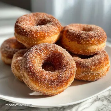 Cinnamon Sugar Donuts: Crispy Baked in 25 Minutes