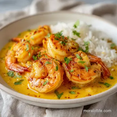 Coconut Curry Shrimp Recipe in 25 Minutes Recipe Card