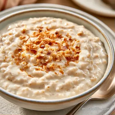 Coconut Milk Rice Dessert for 8 Servings Recipe Card