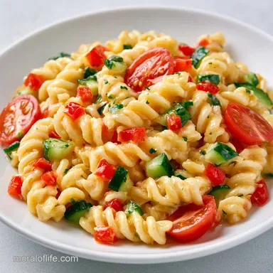 Cold Pasta Salad Recipe: Meal Prep Recipe Card