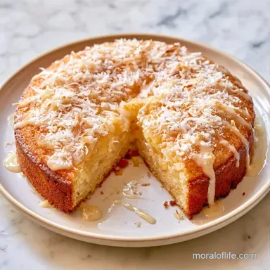 Condensed Milk and Coconut Cake for 9 Recipe Card