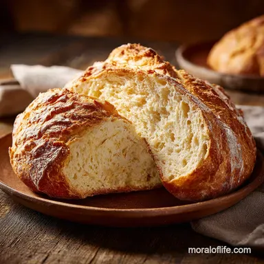 Easy 2Ingredient Cottage Cheese Bread in 35 Mins