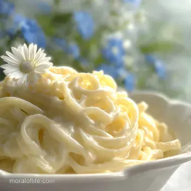 Cream Cheese Alfredo Sauce Ready in 10 Minutes Recipe Card