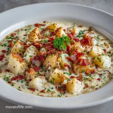 Creamy Chopped Clam Chowder with Bacon Recipe Card