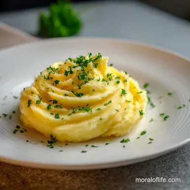 Mashed Potatoes Recipe: Creamy Garlic Mash for 6 Servings Recipe Card