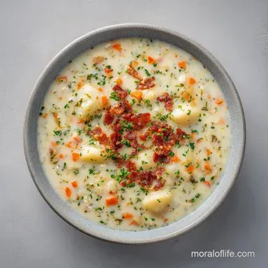 New England Chowder: Creamy and Silky Recipe Card