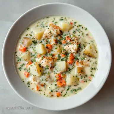 One-Pot Creamy Clam Chowder Recipe Card