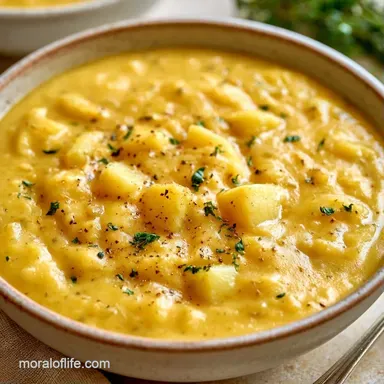 Slowcooker Potato Soup for 8 Servings Recipe Card