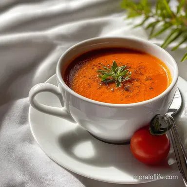 Creamy Tomato Soup Recipe in 35 Minutes Recipe Card