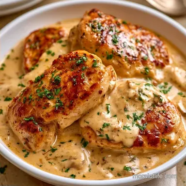 Creamy Slow-Cooked Tuscan Chicken