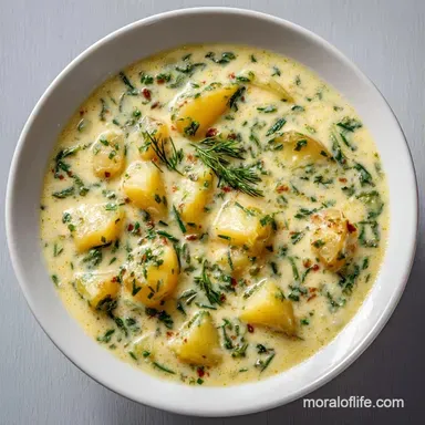 Creamy Yukon Gold Chowder for 8 Servings Recipe Card