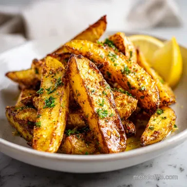 Crispy Greek Potato Recipe with Lemon Flavor