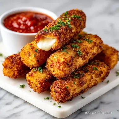 Crispy Mozzarella Sticks with Marinara Recipe for 12