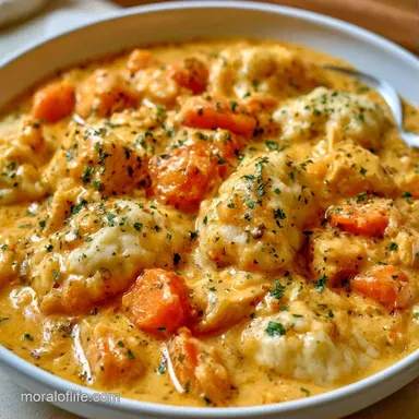 Chicken and Dumplings: Slow-Cooked Recipe Card