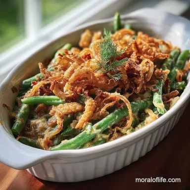 Crockpot Green Bean Casserole: Creamy Bacon Delight Recipe Card
