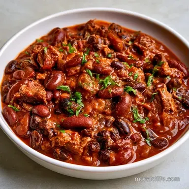 Dump and Go Crockpot Chili with Beef Recipe Card