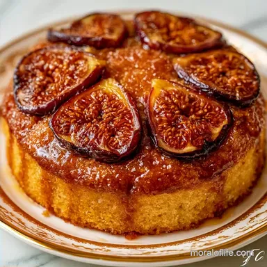Fig Upside Down Cake with Honey