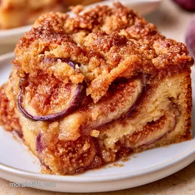 Fresh Fig Cake Crumb Topping: Baked Recipe Card