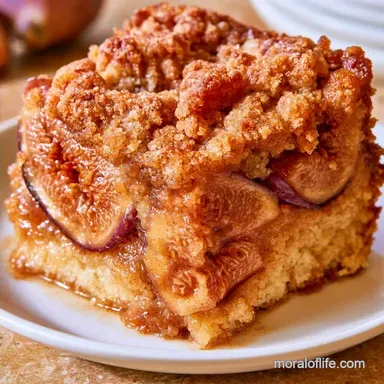 Fresh Fig Cake Crumb Topping: Baked