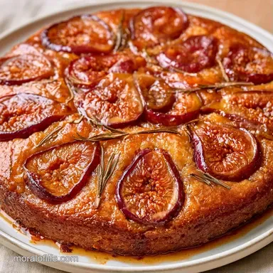 Fresh Fig Cake Lemon Rosemary for 12 Recipe Card