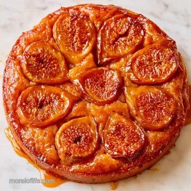 Fresh Fig Upside Down Cake with Honey