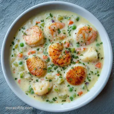 Seafood Chowder: One-Pot and Creamy Recipe Card