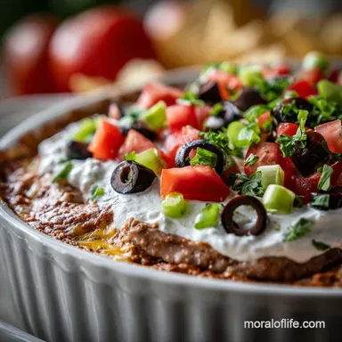 Best 7 Layer Dip Recipe for Game Day with Refried Beans Ready in 30 Min