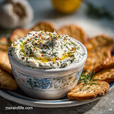 Vegetable Dip Recipe with Garlic and Herbs: Creamy & Zesty Recipe Card