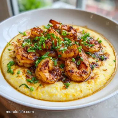 Gouda Grits with Smoky Brown Butter Shrimp for 4 Recipe Card