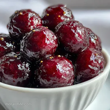 Grape Jelly BBQ Meatballs: Slow-Cooked Tender Recipe Card