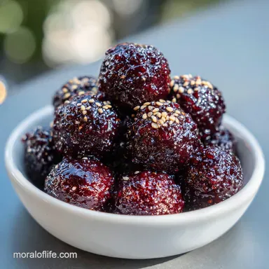 Grape Jelly BBQ Meatballs: Slow-Cooked Tender