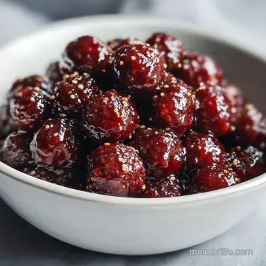 Grape Jelly Meatballs Slow-Cooked Tender Recipe Card