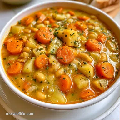 Healthy Crock Pot Vegetable Soup for 6 Recipe Card
