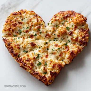 Galentines Party Food Idea with Heart Shaped Pizza: Quick Dough Recipe Card