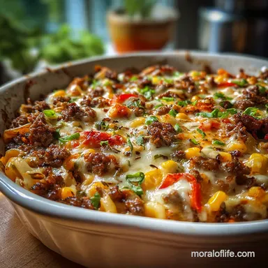Hobo Casserole Ground Beef Recipe Easy with Potatoes Recipe Card