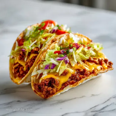 Big Mac Tacos for 4 Servings with Crispy Caramelized Beef Edges Recipe Card