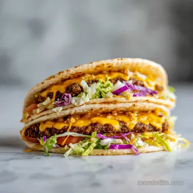Big Mac Tacos for 4 Servings with Crispy Caramelized Beef Edges