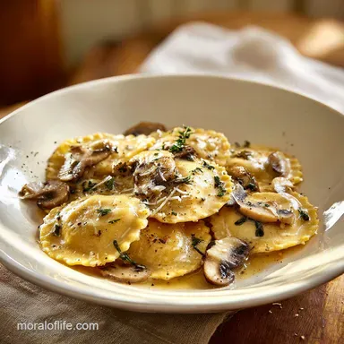 Mushroom Ravioli for 4 Servings