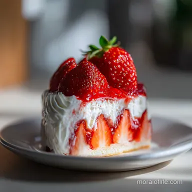 Homemade Strawberry Cake Recipe with Fresh Strawberry Reduction Recipe Card
